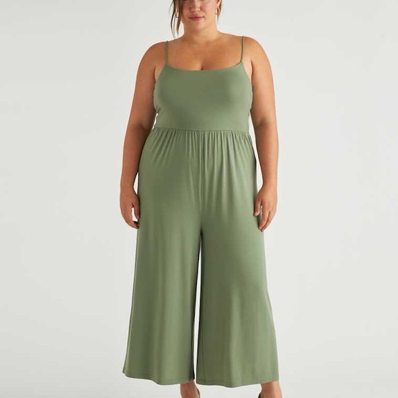 Quince Pants - Quince Jumpsuit Sleeveless Tank Jumper Pants Light Green Sage